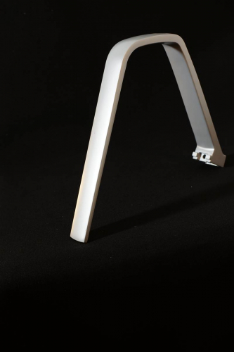 Sestavni del stola aluminij fino brušeno - Chair component, finely brushed aluminium - Stuhlkomponenten - fein geschliffenes Aluminium